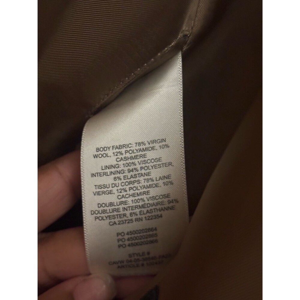 Like New Aritzia The Only Coat - Wool Cashmere Coat in Saville Brown Size Medium - Picture 8 of 8